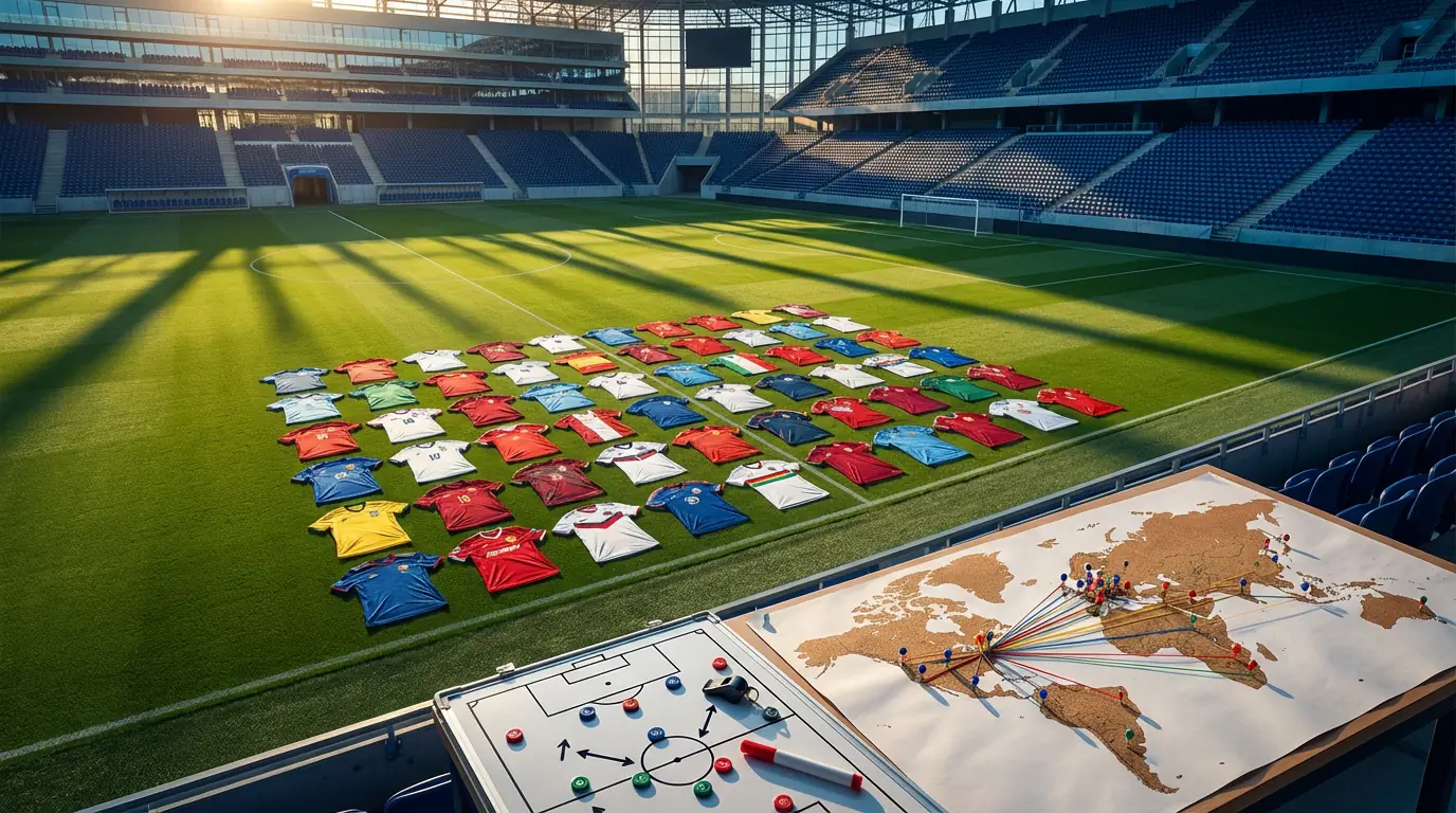 Carte des 48 équipes qualifiées pour le Mondial 2026 par confédération