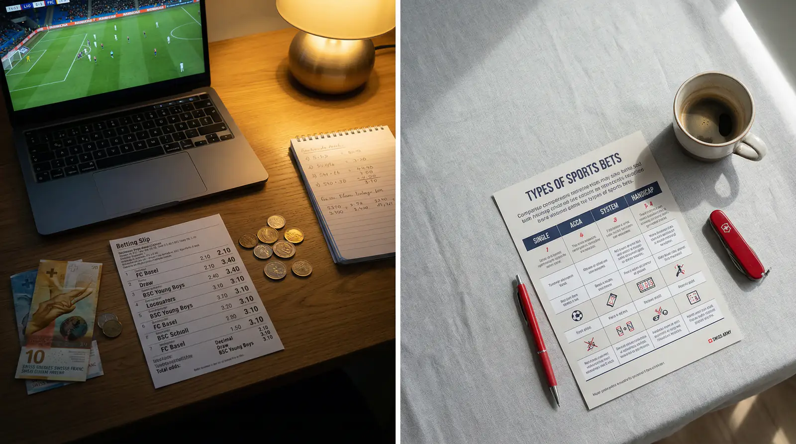 Tableau comparatif des types de paris sportifs pour la Coupe du Monde 2026