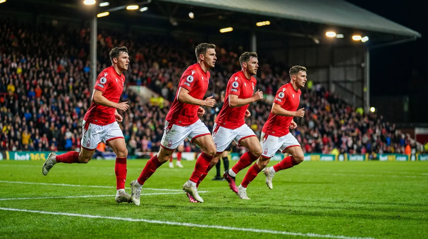 Joueurs de l'équipe nationale suisse en maillot rouge sur la pelouse avant un match de qualification