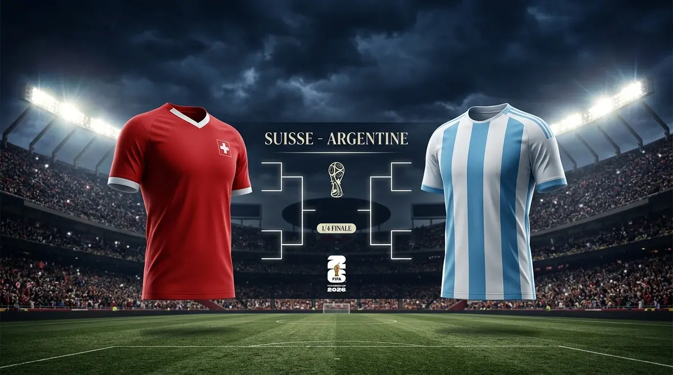 Pronostic Suisse – Argentine en quart de finale du Mondial 2026, Arrowhead Stadium Kansas City