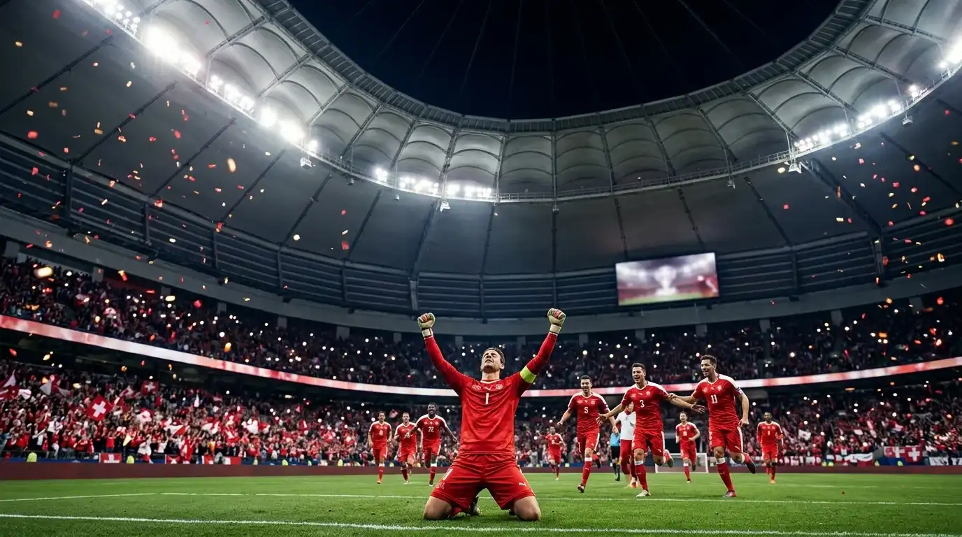 La Suisse célèbre sa qualification historique en quart de finale du Mondial 2026 à BC Place Vancouver
